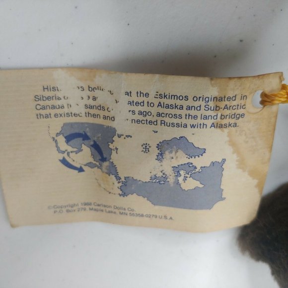 Inuit The People Girl Doll Toy 6" Traditional Native Fur Clothing USA Alaska - Picture 11 of 11